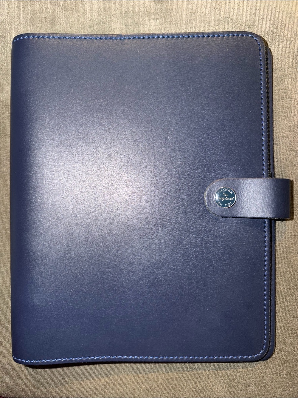 Filofax Blue  Leather A5 Organizer Cover